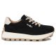 3. Skórzane półbuty sneakersy na platformie czarne Filippo DP7498