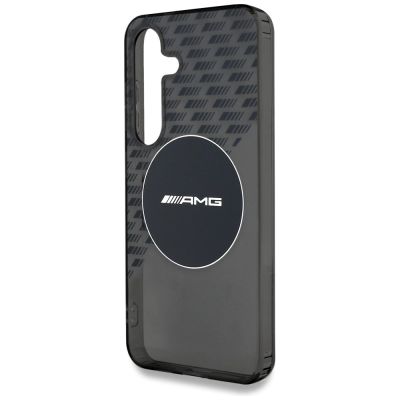 6. Etui AMG Transparent Rhombs MagSafe na Samsung Galaxy S25 - czarne