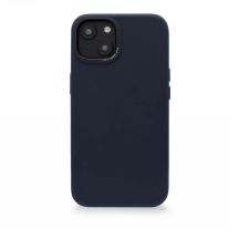 Etui Decoded Leather Case skórzane z MagSafe do iPhone 14 Plus - granatowe