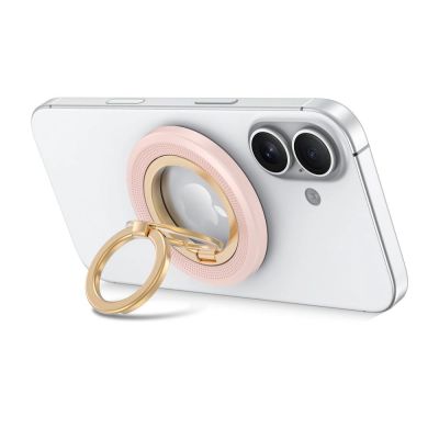 11. Uchwyt magnetyczny Tech-Protect MMR700 Lamano MagSafe na telefon - różowo-złoty