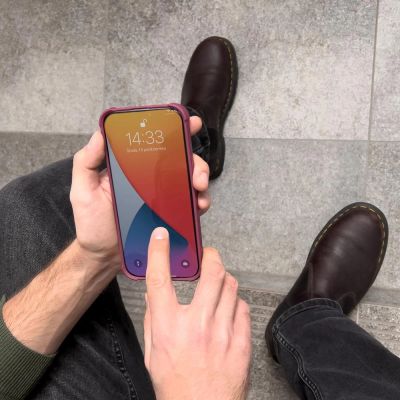 10. Card Armor Case etui pokrowiec do iPhone 11 Pro portfel na kartę silikonowe pancerne etui Air Bag pomarańczowy