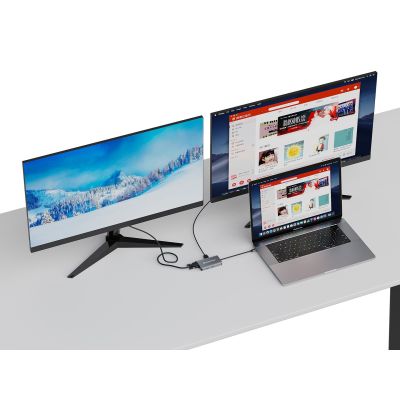 7. Conceptronic DONN21G stacja dokująca Przewodowa USB 3.2 Gen 1 (3.1 Gen 1) Type-C Szary