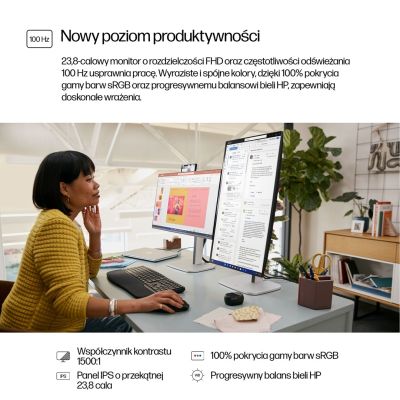 12. MONITOR HP LED 23,8” S5 Pro 524pf (9D9L6UT)