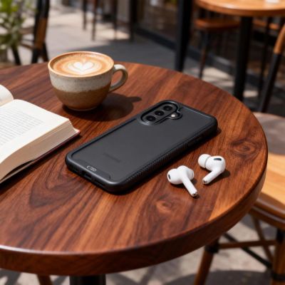 3. Etui Tech-Protect Defense na Samsung Galaxy A36 / A56 / A37 5G - czarne matowe