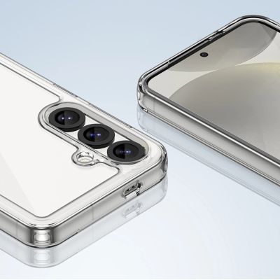5. Etui Outer Space Case na Samsung Galaxy S25 Edge pokrowiec z elastyczną ramką - przezroczyste