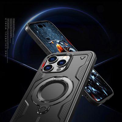 6. Etui Hybrid Armor Trendy z MagSafe na iPhone 16 Pro - czarne