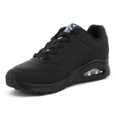 3. SKECHERS UNO-SPREAD THE LOVE BLACK/PURPLE/TURQUI 155507-BPTQ