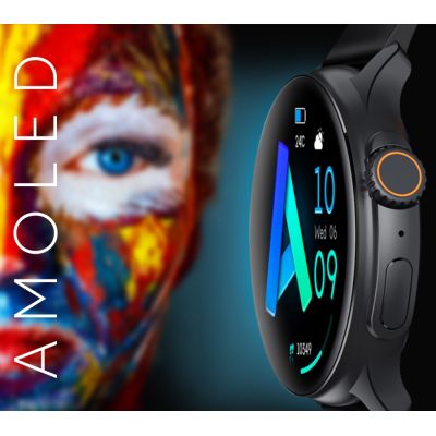 6. Smartwatch Męski RUBICON RNCF12 Tytan/Orange SMARUB245