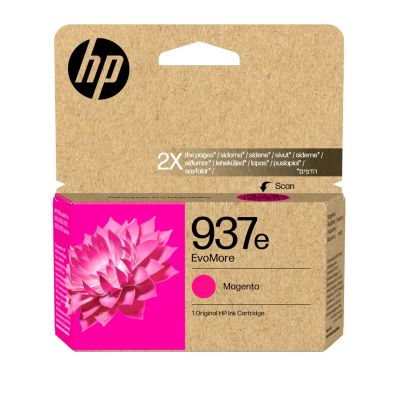 HP Oryginalny purpurowy tusz 937e EvoMore
