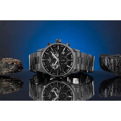 5. Zegarek Męski Giewont Chronograph Sapphire Czarny GW4580-B1