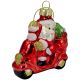 3. BOMBKA SZKLANA FORMÓWKA MIKOŁAJ NA MOTORZE SASKA GIFT & DECOR