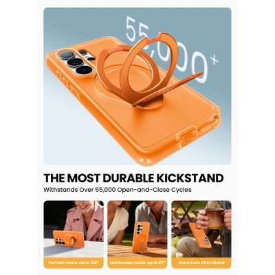 4. Etui Supcase Cosmo Mag MagSafe na Samsung Galaxy S26 Ultra - pomarańczowe