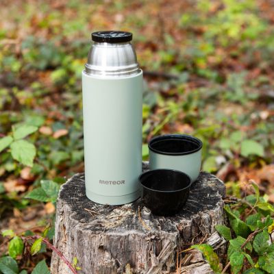 13. Termos Meteor 1000 ml wycieczkowy, turystyczny, do domu, pracy 17249 2 kubki