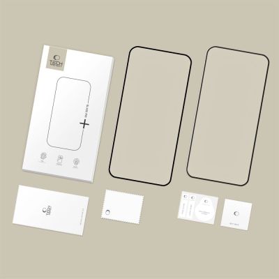 7. Szkło hartowane Tech-Protect Glass Fit+ 2-Pack na Motorola Moto G57 / G57 Power / G67 Power - czarne