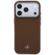3. Etui Mercedes Leather Semi Wrap Wood Effect MagSafe na iPhone 17 Pro Max - brązowe