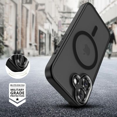 6. Etui Tech-Protect MagCam MagSafe na iPhone 17 - czarny mat