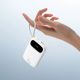 7. Powerbank Baseus EnerFill FC31 Qpow 3 10000mAh 45W z wyświetlaczem cyfrowym z kablami USB-C i Lightning - biały