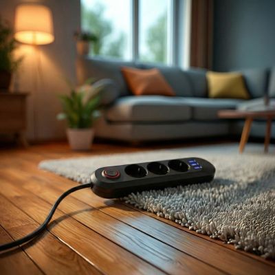 17. MACLEAN LISTWA ZASILAJĄCA, PRZEDŁUŻACZ 3 GNIAZDA + 3XUSB, 110-240V AC 50/60HZ, 2.1A MAX 2500W, 1,5M, CZARNA MCE394 B