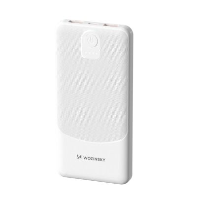 Powerbank Wozinsky Wpower WPBBK-3 10000 mAh 10 W 2x USB-A 2A - biały