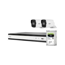 ABUS PoE-Video-Set: 2 Mini-Tube-Kameras + NVR 4Ch.TVVR36402D