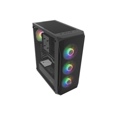 19. FURY OBUDOWA KOMPUTEROWA FURY SHOBO SH4F RGB MIDI Z OKNEM CZARNA