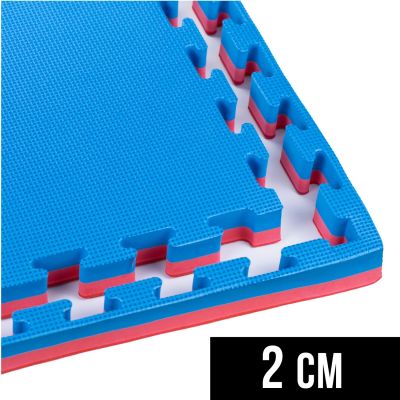 17. Mata do ćwiczeń z Ceryfikatem Bezpieczeństwa - Puzzle 1x1m - Tatami 2 cm