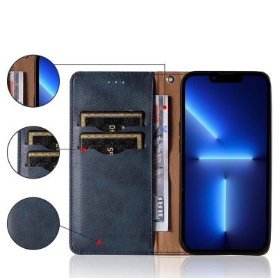 2. Magnet Strap Case etui do Samsung Galaxy A13 5G pokrowiec portfel + mini smycz zawieszka niebieski