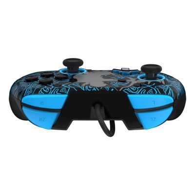 7. PDP Rematch: Sheikah Shoot Czarny, Niebieski USB Gamepad Analogowa/Cyfrowa Nintendo Switch, Nintendo Switch Lite, Nintendo Switch OLED