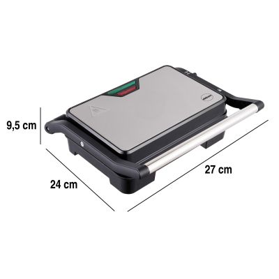 4. ELDOM GRILL KONTAKTOWY GK110 800W CZARNO-SREBRNY