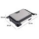 4. ELDOM GRILL KONTAKTOWY GK110 800W CZARNO-SREBRNY