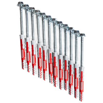 2. KOŁKI ROZPOROWE FISCHER 10x80 Z WKRĘTAMI DO DRABINEK 12SZT BENCHK PS12
