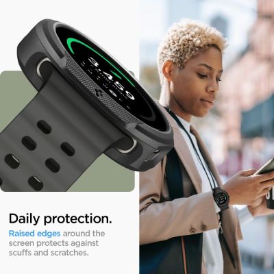 10. Etui Spigen Liquid Air na Samsung Galaxy Watch 8 Classic 46 mm - czarne
