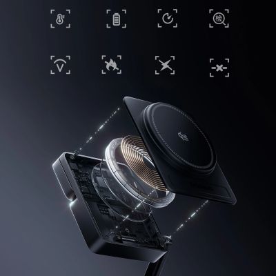 14. Ładowarka bezprzewodowa Baseus PicoGo AF21 3w1 Qi2.2 35W z kablem USB-C 1m - czarna