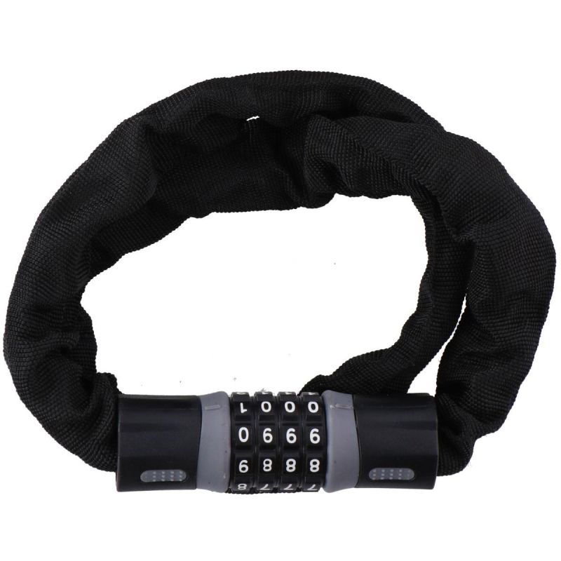 5. ZAPIĘCIE ROWEROWE ŁAŃCUCH NA SZYFR DŁ.90CM CZARNE DUNLOP