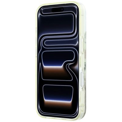 5. Etui Karl Lagerfeld Liquid Glitter Beach & Sand na iPhone 17 Pro / 18 Pro - beżowe