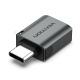 2. Adapter OTG USB 3.0 Vention USB-C do USB-A szary ze stopu aluminium
