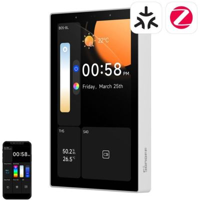 Panel sterowania WiFi/Bluetooth/ZigBee Matter SONOFF NSPanel Pro 120 (biały)