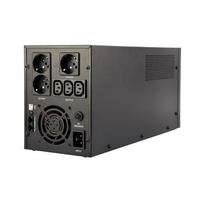 3. ENERGENIE ZASILACZ AWARYJNY UPS AVR 3000VA LCD, 3X C13, 3X SCHUKO, USB, RJ45