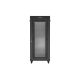 9. Szafa instalacyjna rack stojąca 19" 37U 800X800 czarna drzwi perforowane LCD Lanberg (Flat Pack)