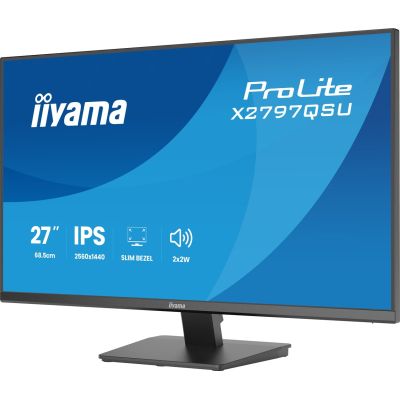 19. iiyama ProLite X2797QSU-B1 monitor komputerowy 68,6 cm (27") 2560 x 1440 px Quad HD LED Czarny