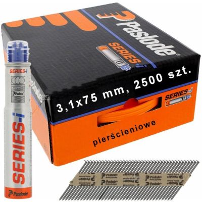 Paslode gwoździe NFP 3,1x75 RS RING /2500szt. do IM90/100