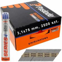 Paslode gwoździe NFP 3,1x75 RS RING /2500szt. do IM90/100