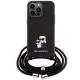 2. Etui Karl Lagerfeld Crossbody Saffiano Metal Pin Karl&Choupette na iPhone 15 Pro Max - czarne