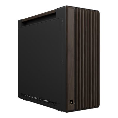 21. ASUS ProArt PA602 Wood Edition Modern Black - Metal Panel Midi Tower Czarny, Drewno