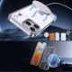 4. Etui Hybrid Armor X na Samsung Galaxy S25 FE z podstawką kompatybilne z MagSafe - przezroczyste