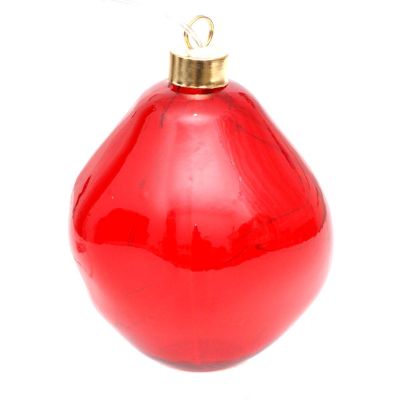 8. BOMBKA FORMÓWKA SZKLANA KROPLA LED 10CM RED