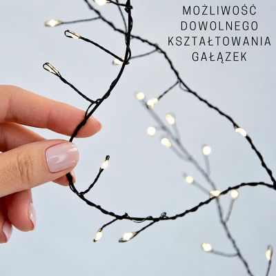 5. DRZEWKO DEKORACYJNE 150LED 120CM BLACK LUCA