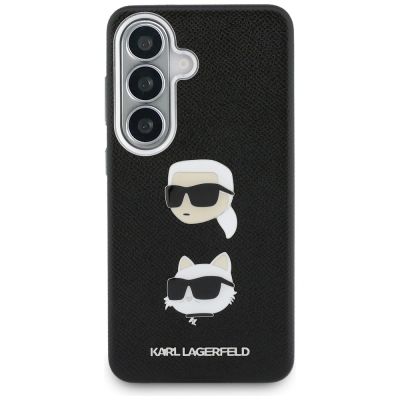 3. Etui Karl Lagerfeld Saffiano Double Heads Metal na Samsung Galaxy S26 - czarne