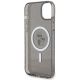 7. Etui Karl Lagerfeld Karl&Choupette Glitter MagSafe na iPhone 15 Plus - czarne