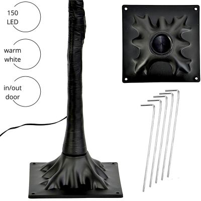 4. DRZEWKO DEKORACYJNE 150LED 120CM BLACK LUCA